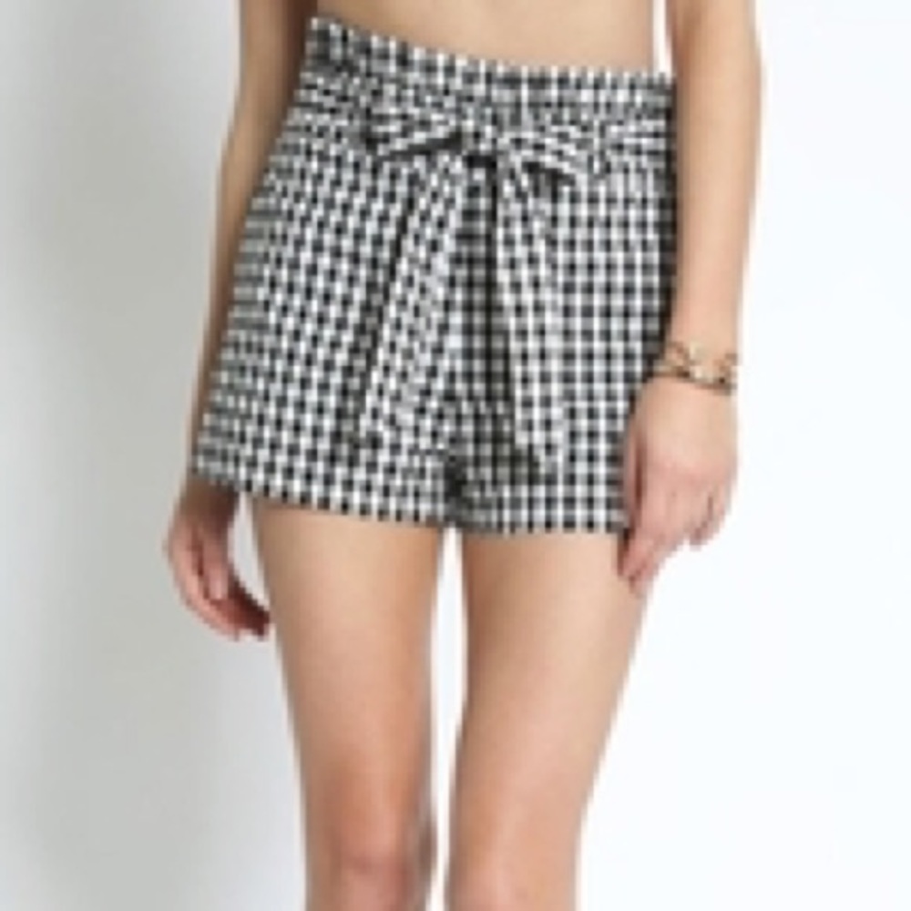 Olivaceous Gingham Shorts - Picture 6 of 13